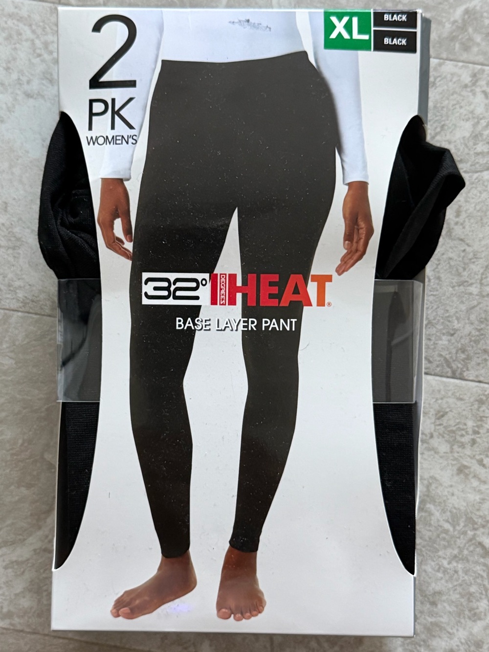32 DEGREES HEAT Base Layer Pant Black Size XL